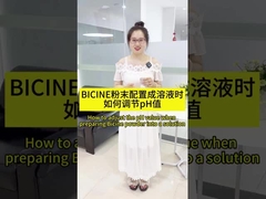 Como ajustar o valor de pH ao configurar o pó BICINE em uma solução tampão?